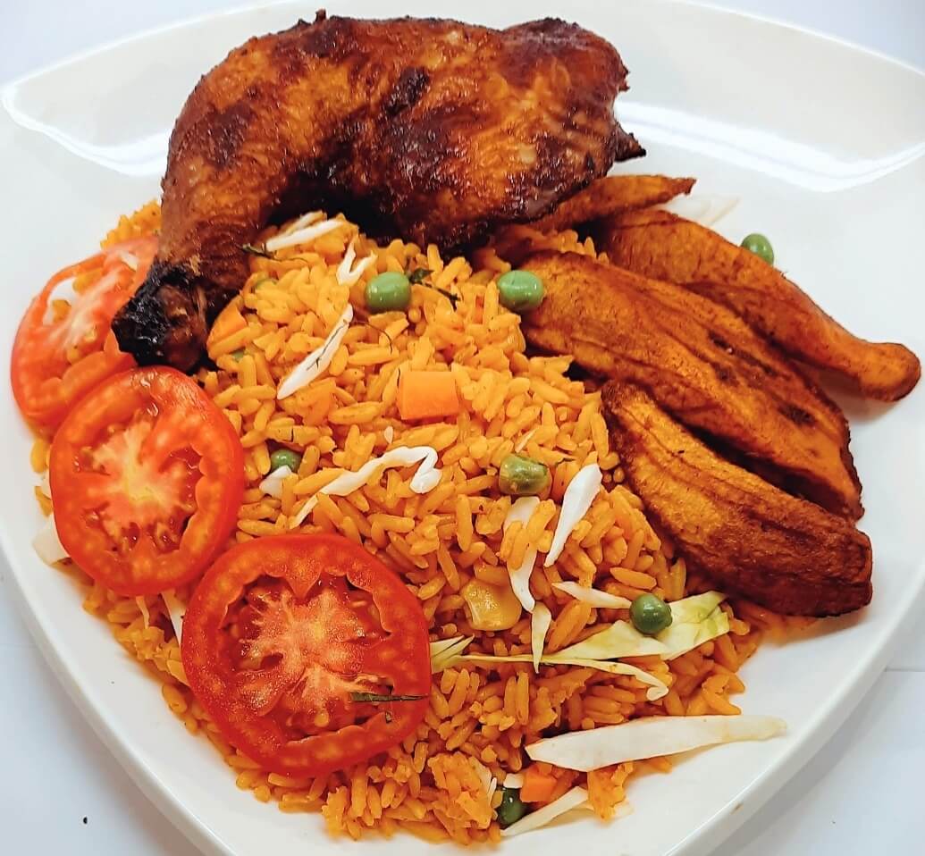 Jollof-Rice-Chicken-Plantain