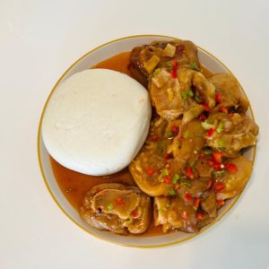 Mazondo /Cow foot with sadza