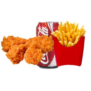 Chicken Wings meal for one with chips and drink